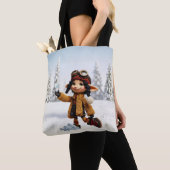 Einen Schneetag genießen Tasche (Von Nahem)