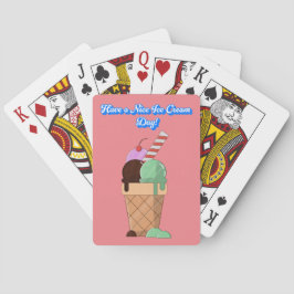 Einen schönen Eiscremetag! Spielkarten