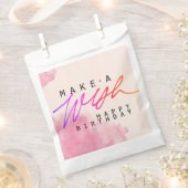 Einen schönen Geburtstag in Rosa feiern Geschenktütchen (Ausgeschnitten)