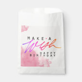 Einen schönen Geburtstag in Rosa feiern Geschenktütchen (Vorderseite)