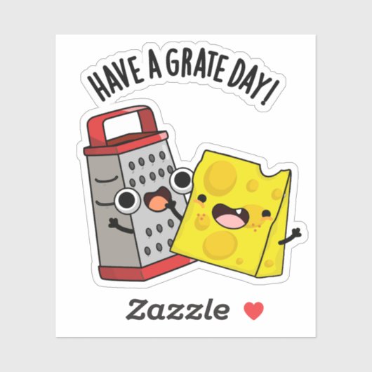 Einen schönen Käsepudel zum Grate Day haben Aufkleber (Blatt)