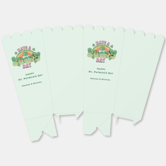 Einen schönen Retro St. Patrick's Day Geschenkschachtel (Ungeklappt)