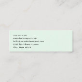 Einen schönen Retro St. Patrick's Day Mini Visitenkarte (Rückseite)