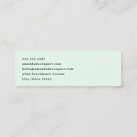 Einen schönen Retro St. Patrick's Day Mini Visitenkarte (Rückseite)