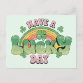 Einen schönen Retro St. Patrick's Day Postkarte (Vorderseite)