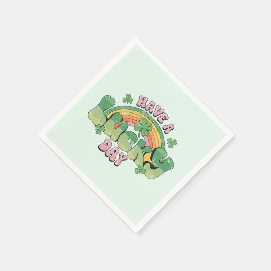 Einen schönen Retro St. Patrick's Day Serviette (Ecke)