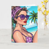 Einen schönen Sommer wünschen | Sprichwort Hi Karte (Gelbe Blume)