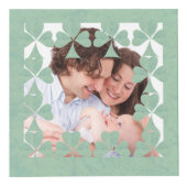 "Einen schönen St. Patrick's Day" Kleeblatt Frame Würfel (Vorderseite)