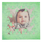 "Einen schönen St. Patrick's Day" Kleeblatt Frame Würfel (Rechts)