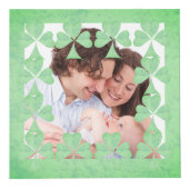 "Einen schönen St. Patrick's Day" Kleeblatt Frame Würfel (Vorderseite)