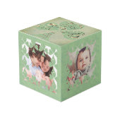 "Einen schönen St. Patrick's Day" Kleeblatt Frame Würfel (Vorderseite Schrägansicht)