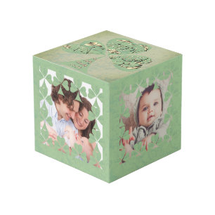 "Einen schönen St. Patrick's Day" Kleeblatt Frame Würfel