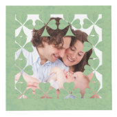 "Einen schönen St. Patrick's Day" Kleeblatt Frame Würfel (Vorderseite)