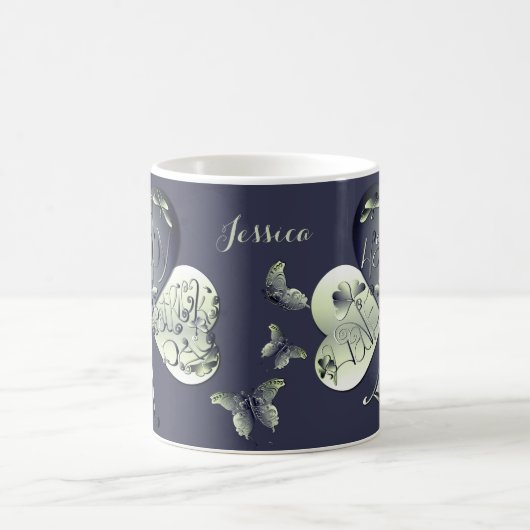 "Einen schönen St. Patrick's Day" Kleeblatt Kaffeetasse (Mittel)