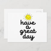 einen schönen Tag haben Postkarte (Vorne/Hinten)