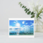 einen schönen Tag haben Postkarte (Stehend Vorderseite)
