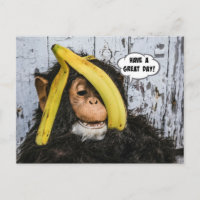 "Einen schönen Tag!" Happy Chimp