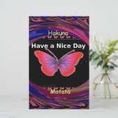 Einen schönen Tag und einen besseren Nachtschmette Briefpapier (Stehend Vorderseite)