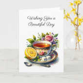 Einen schönen Tag wünschen | Freundschaft Karte (Gelbe Blume)