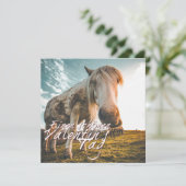 Einen schönen Valentinstag mit schauendem Pferd (Stehend Vorderseite)