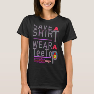 Einen Schrecken mit einem T-Shirt gerettet Teasete