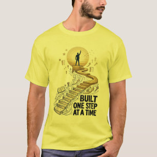 Einen Schritt nach dem anderen aufgebaut Motivatio T-Shirt