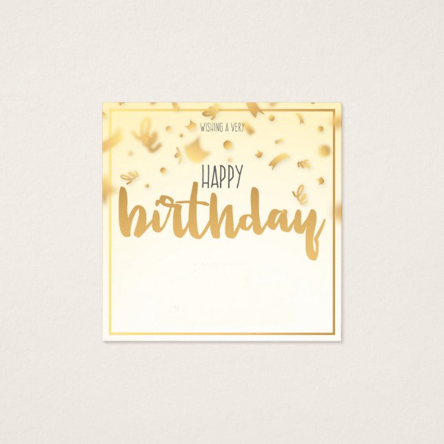 Einen sehr glücklichen Geburtstag wünschen (Vorderseite)