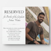 Einen Sitznachbarn des Graduate Memorial retten Fotoplatte (Vorderseite)