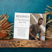 Einen Sitznachbarn des Graduate Memorial retten Fotoplatte (Seite)