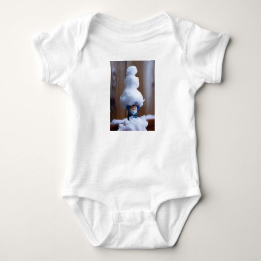 Einen Snowman V bauen Baby Strampler (Vorderseite)