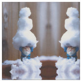 Einen Snowman V bauen Stoff (Nahaufnahme)