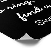 Einen Song finden - Schwedisches Sprichwort - Kuns Poster (Ecke)