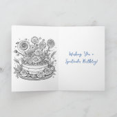 Einen spektakulären Birthday Rainbow Cake Karte (Innenseite)