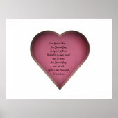 EINEN SPEZIELLEN TAG POSTER (Vorne)