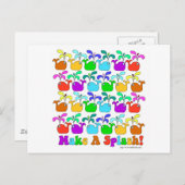 Einen Splash machen Postkarte (Vorne/Hinten)