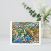 Einen Splash machen Postkarte (Stehend Vorderseite)