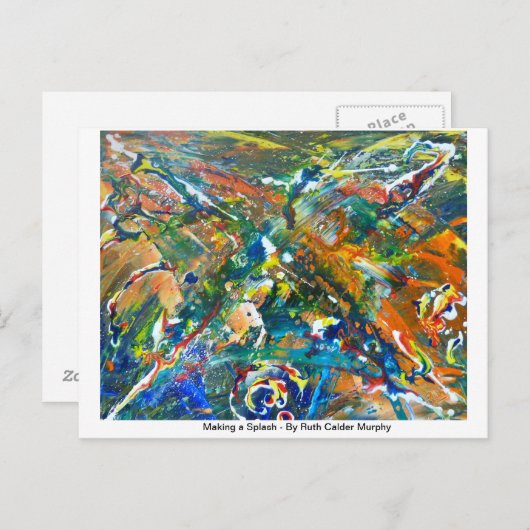 Einen Splash machen Postkarte (Vorne/Hinten)