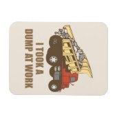 Einen Sprung bei der Arbeit machen Magnet (Horizontal)