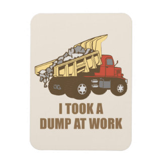 Einen Sprung bei der Arbeit machen Magnet