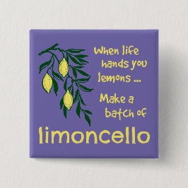 Einen Stapel Limoncello Lemon Lemon Likör erstelle Button