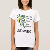 Einen Stapel Limoncello Lemon Lemon Likör erstelle T-Shirt (Vorderseite)
