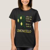 Einen Stapel Limoncello Lemon Lemon Likör erstelle T-Shirt (Vorderseite)