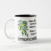 Einen Stapel Limoncello Lemon Lemon Likör erstelle Zweifarbige Tasse (Links)