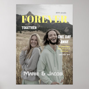 einen Tag entfernt Abendessen Paar Magazin Foto ge Poster