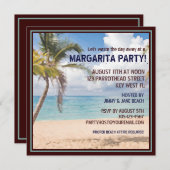Einen Tag in einer Margarita-Party Einladung verbr (Vorne/Hinten)