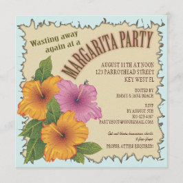 Einen Tag in einer Margarita-Party Einladung verbr