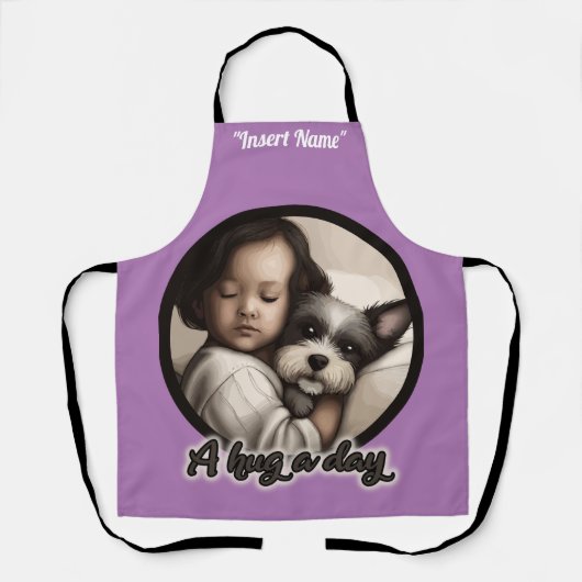 Einen Tag lang umarmen Schürze (Vorderseite)