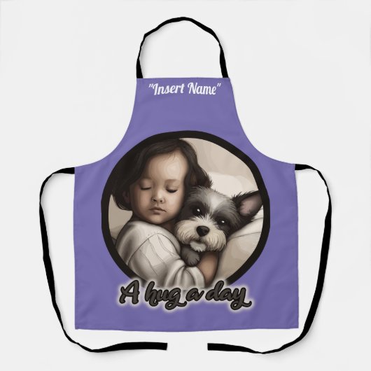 Einen Tag lang umarmen Schürze (Vorderseite)