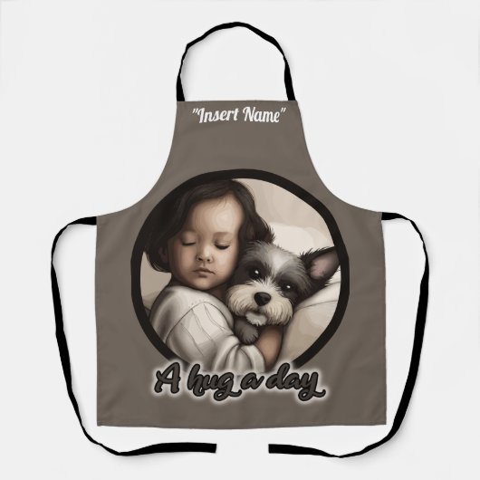 Einen Tag lang umarmen Schürze (Vorderseite)