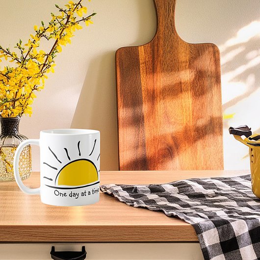 Einen Tag nach dem anderen Kaffeetasse